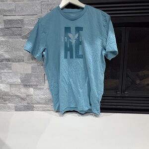 American Eagle Outfitters Teal Graphic Tee